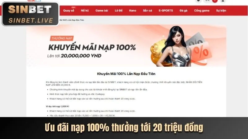 Ưu đãi chào mừng cho người dùng mới k888 win